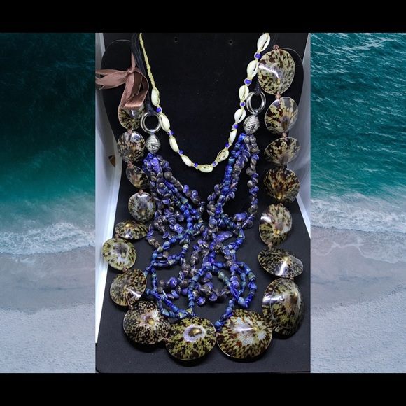 Vintage Pearls & shell Jewelry lot 4+ pounds - Picture 3 of 8